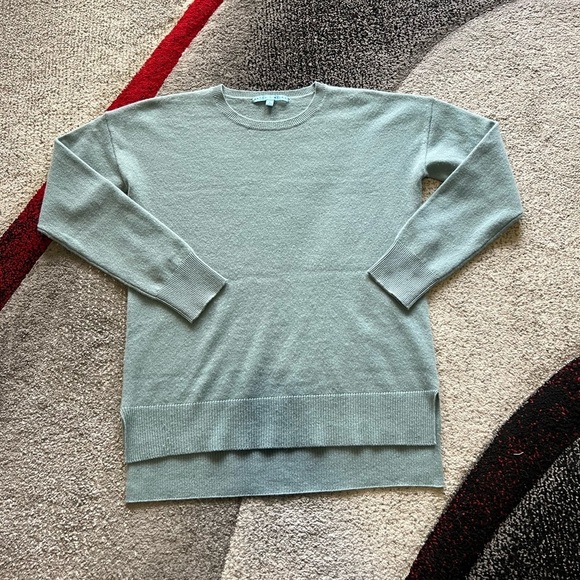 Antonio Melani Sage Green Crewneck Cashmere Sweater - Picture 1 of 3